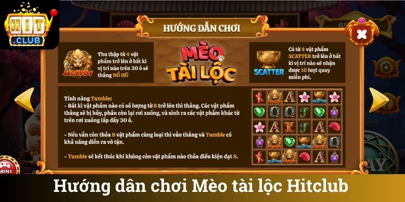 Huong dan choi Meo tai loc Hitclub Hướng dân chơi Mèo tài lộc Hitclub