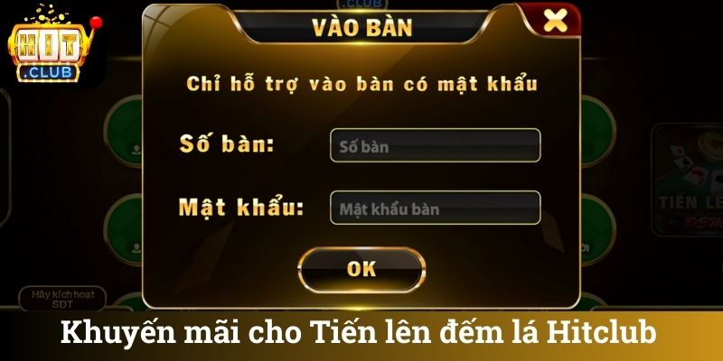 Khuyen mai cho Tien len dem la Hitclub Khuyến mãi cho Tiến lên đếm lá Hitclub