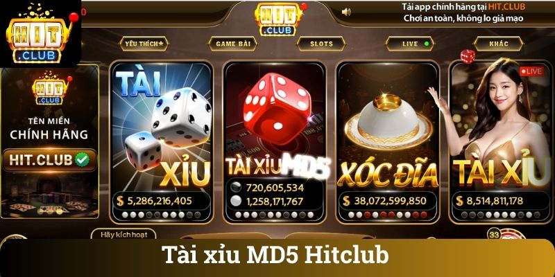 Tài xỉu MD5 Hitclub